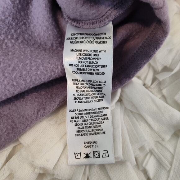 CALVIN KLEIN PERFORMANCE CROPPED SWEATSHIRT SMALL PULLOVER LONG SLEEVES PURPLE - Picture 11 of 14